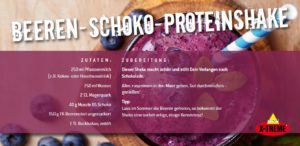 Beeren-Schoko-Proteinshake